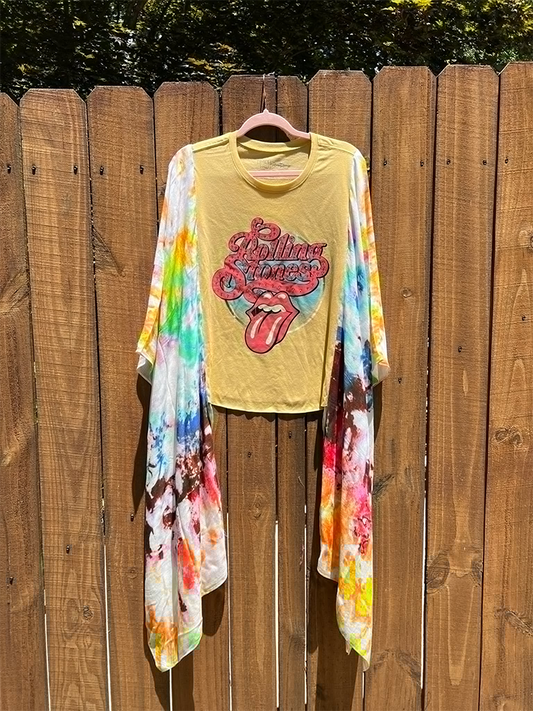 Colorful Printed Kimono Wings Top