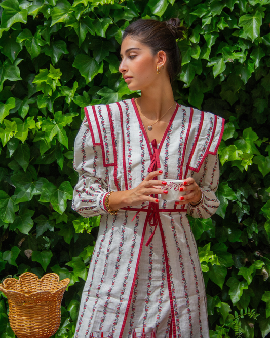 CASTILLO DRESS (burgundy)