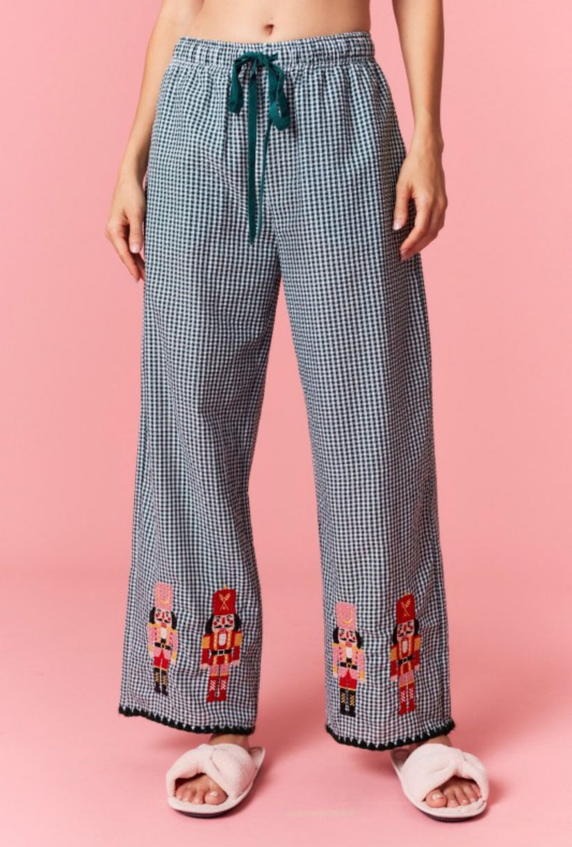 Nutcracker Green Christmas Pajama Set