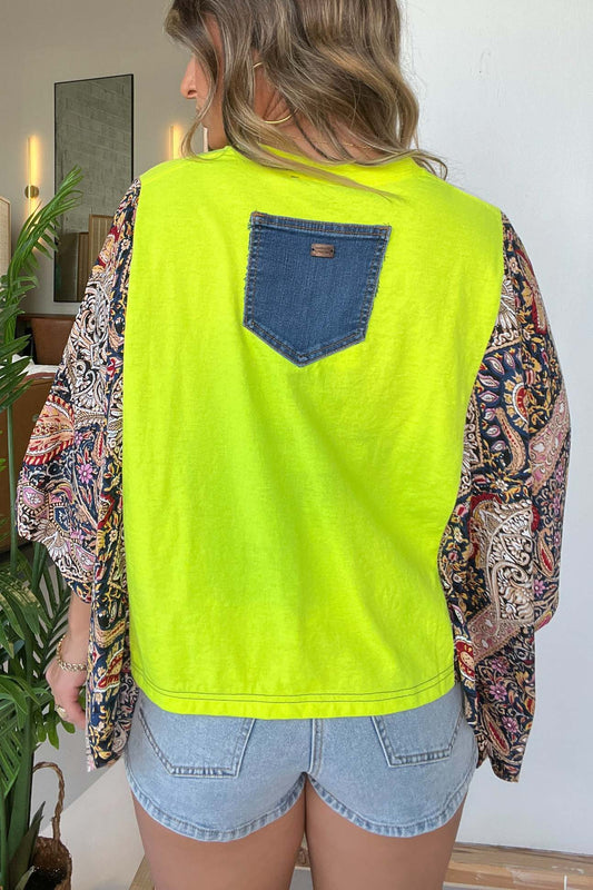 Nirvana Mix & Match Tee Yellow Floral