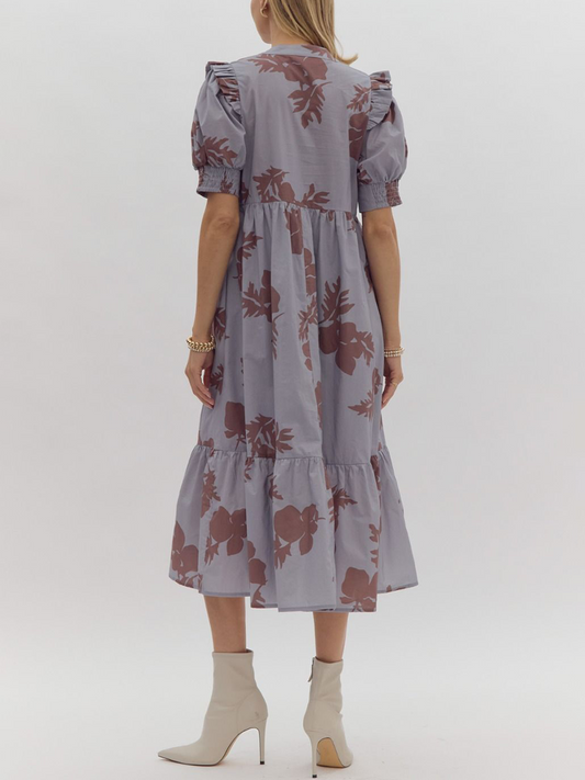 Misty Morning Midi Dress
