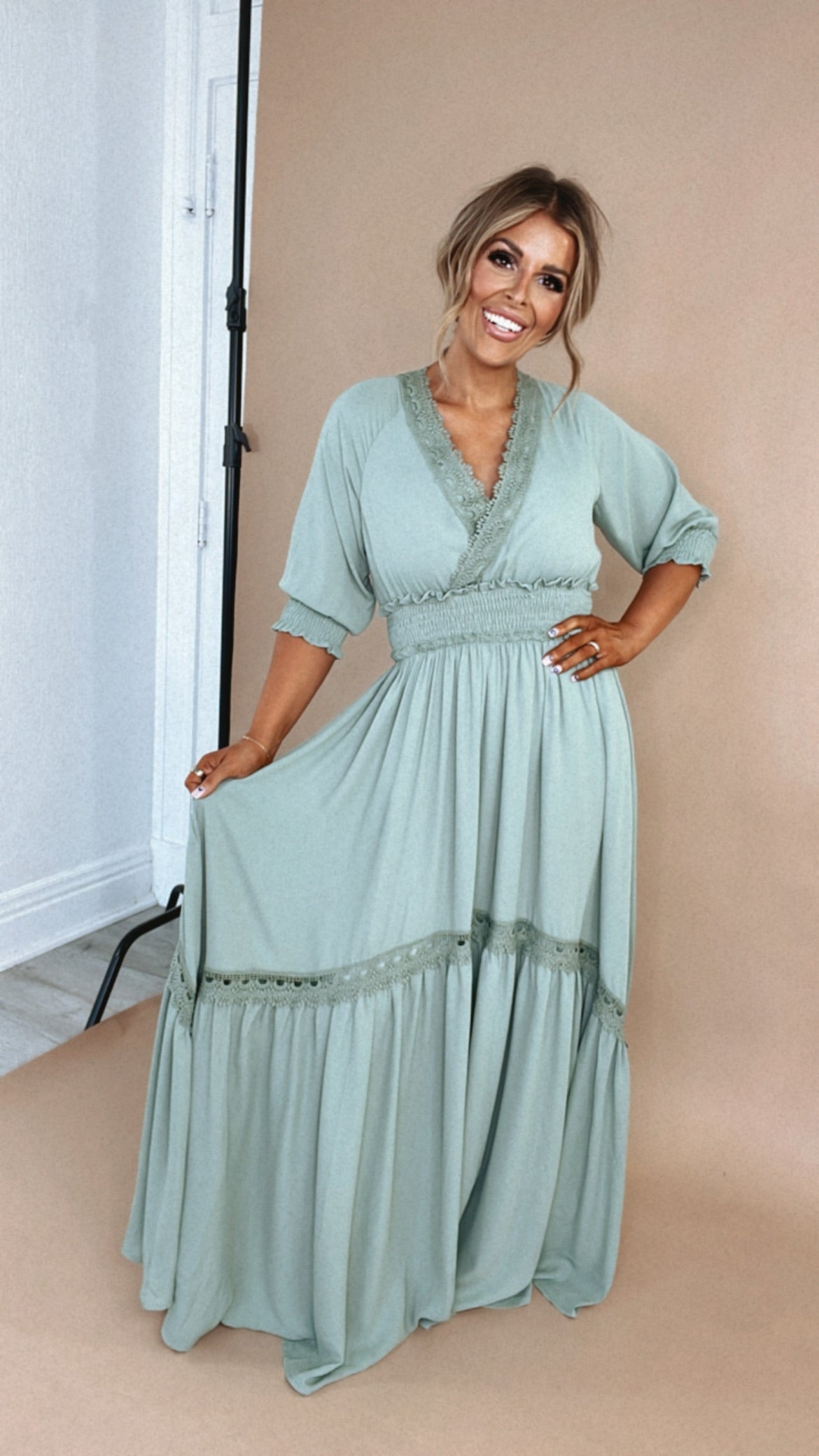 Most Admired Maxi Dress , Sage