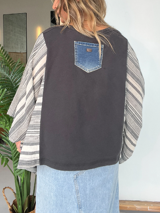 Def Leppard Mix & Match Tee Black Stripe