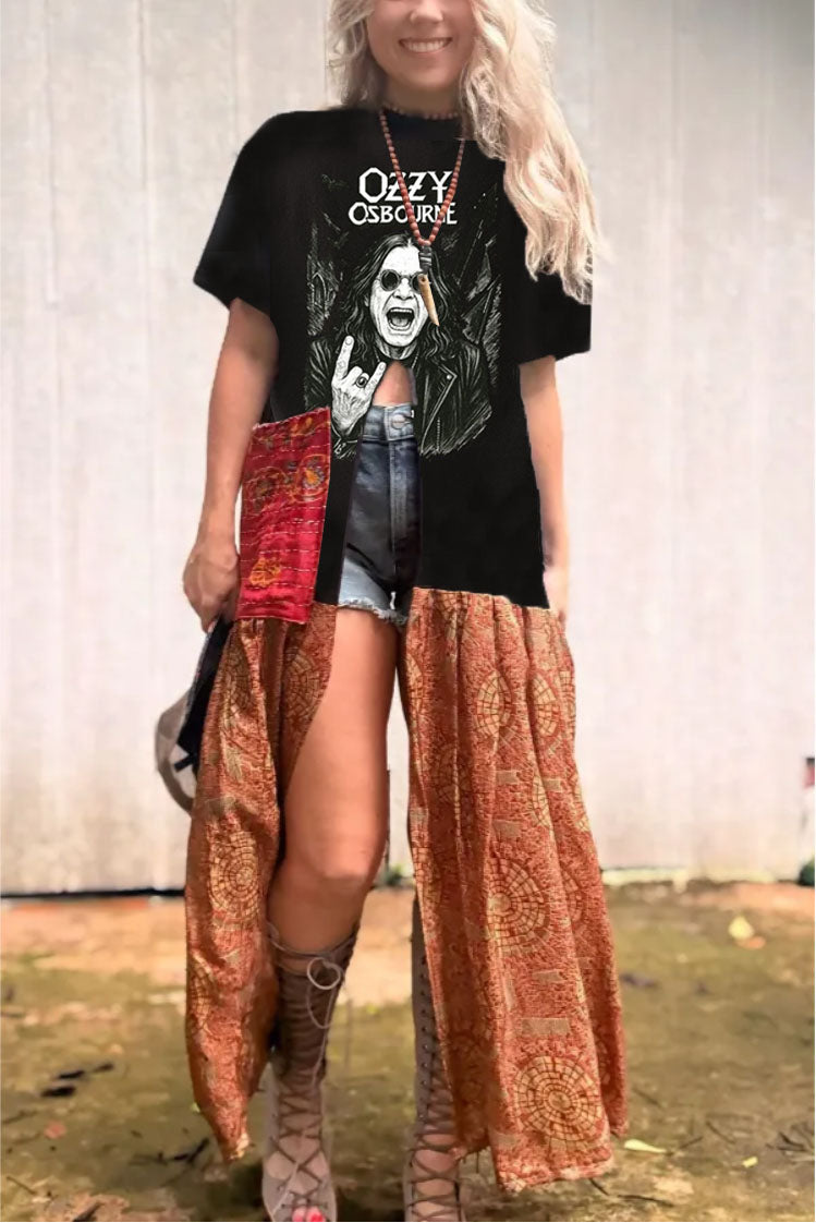 Ozzy Osbourne Double Split Maxi Tee