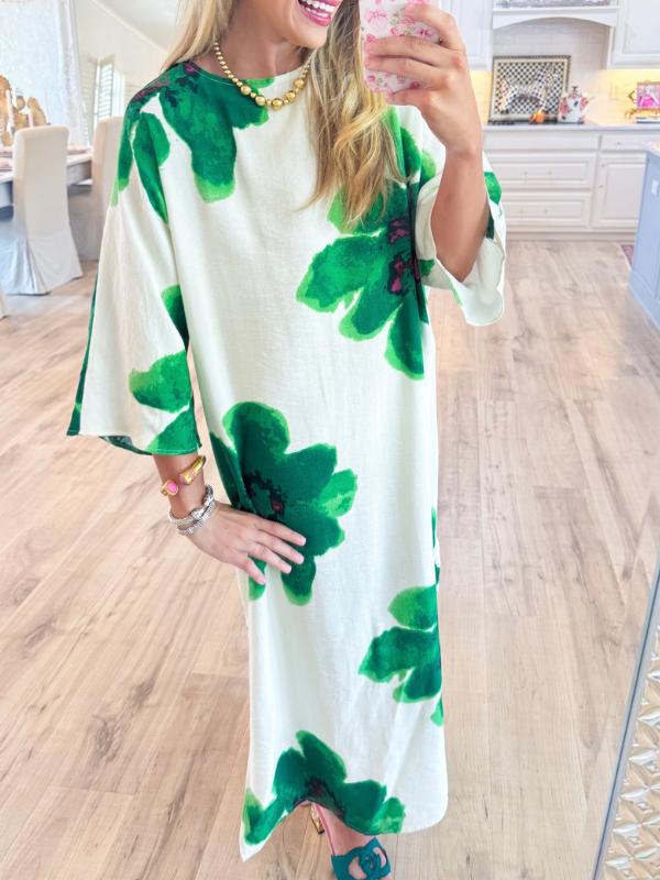 Floral Print Pull Over Maxi Print