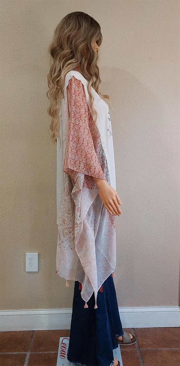 T-shirt cape top