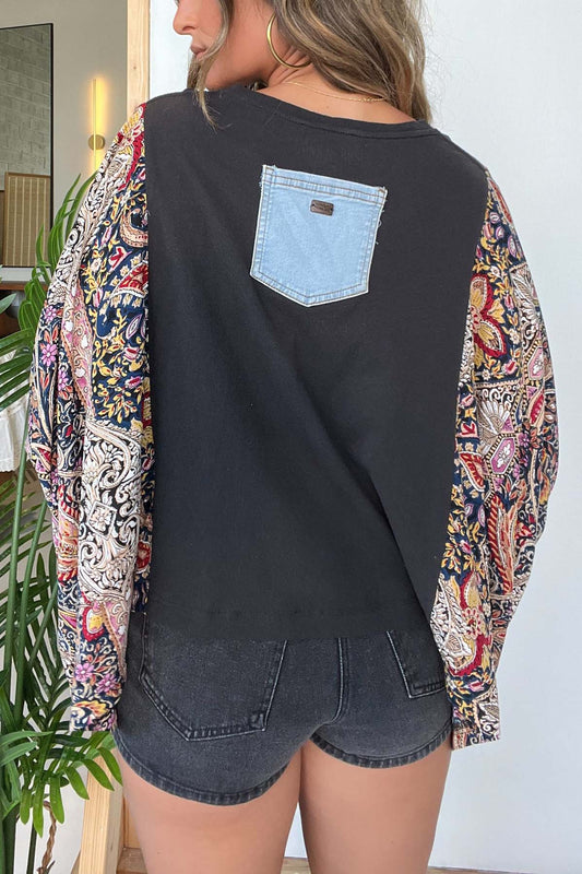 Guns N Roses Mix & Match Tee Black Floral