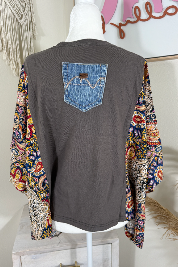Journey Mix & Match Tee Grey Floral