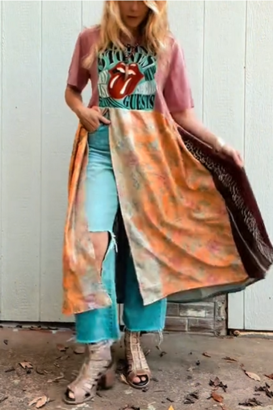 The Rolling Stones Double Split Maxi Tee