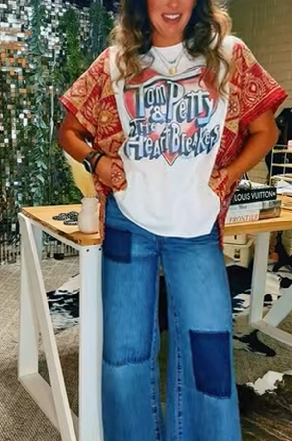 Tom Petty Heart AndLogo Mix & Match Tee (No Patch)