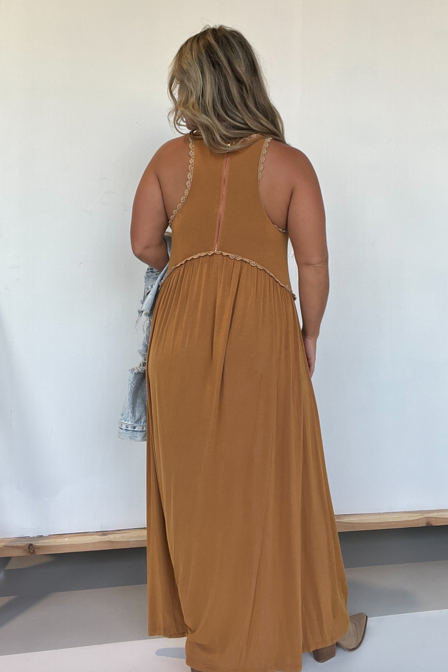 Pumpkin Spice Romantic Plans Maxi Dress