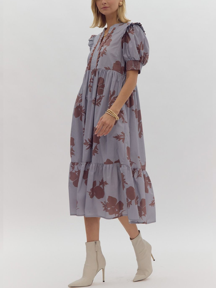 Misty Morning Midi Dress