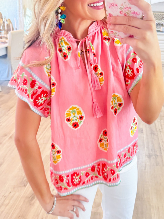 Boho Bloom Top