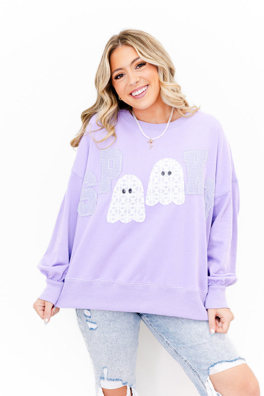 Lavender Spooky Sweatshirt