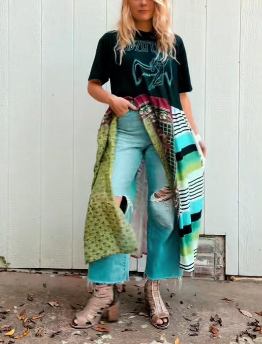 Led Zeppelin Double Split Maxi Tee