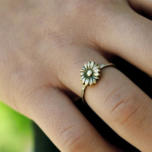 🔥Last Day 49% OFF🎁Gold Sunflower Ring