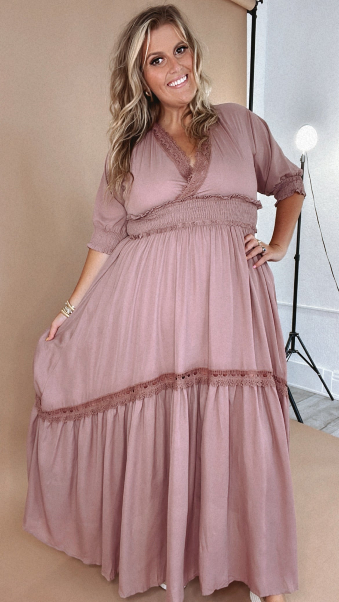 Most Admired Maxi Dress , Blush