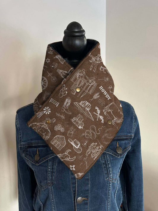 Western Cowboy Element Warm Neck Hood