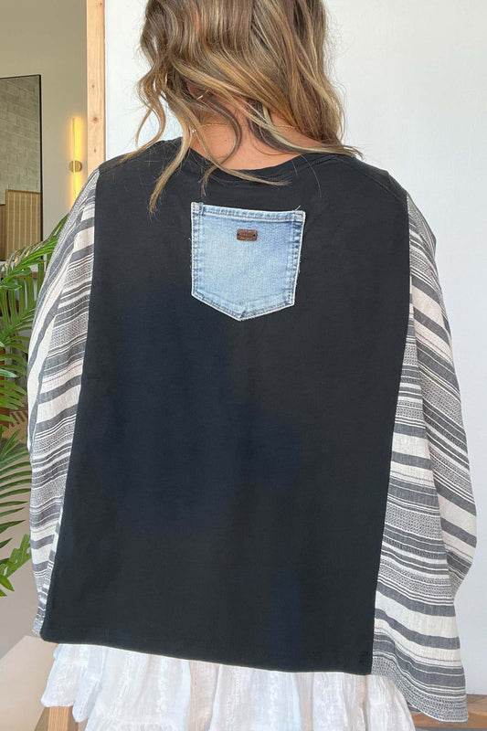 AC/DC Mix & Match Tee Black Stripe