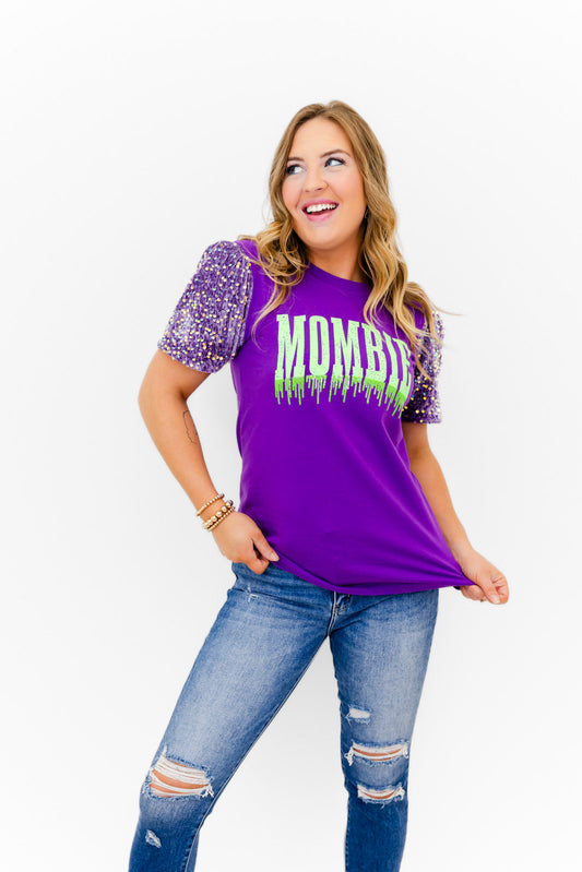 Glitzy Girl Mombie Magic Top