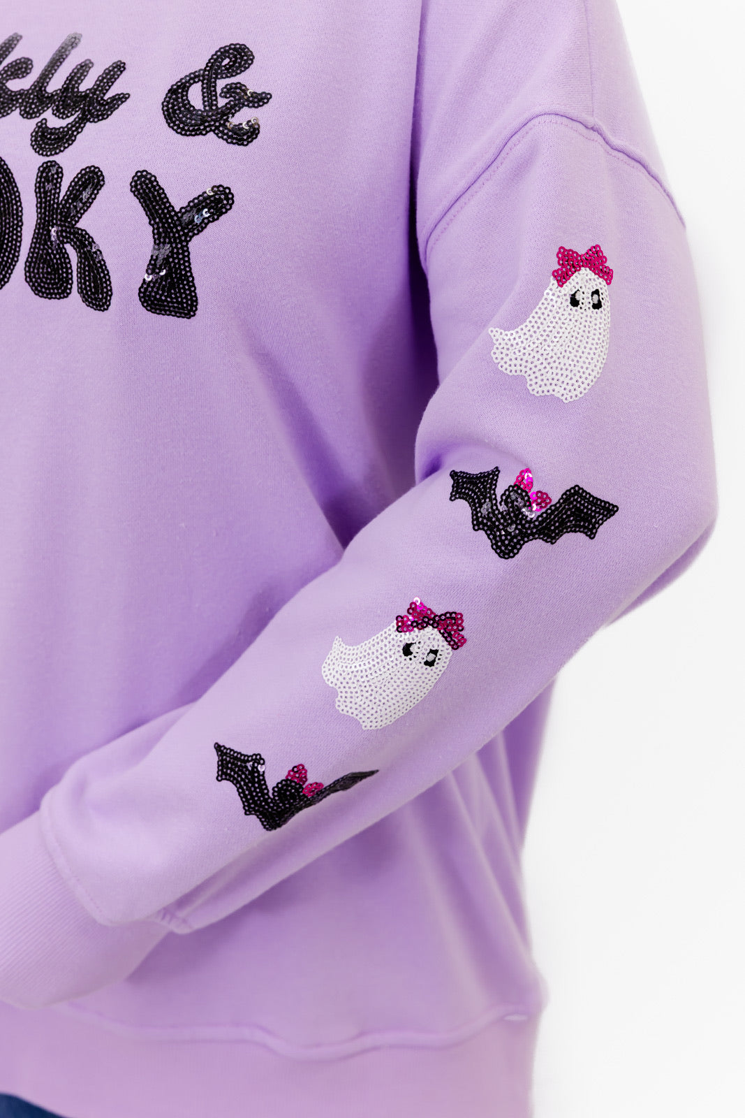 Sparkly & Spooky Sequin Embellished Sweatshirt