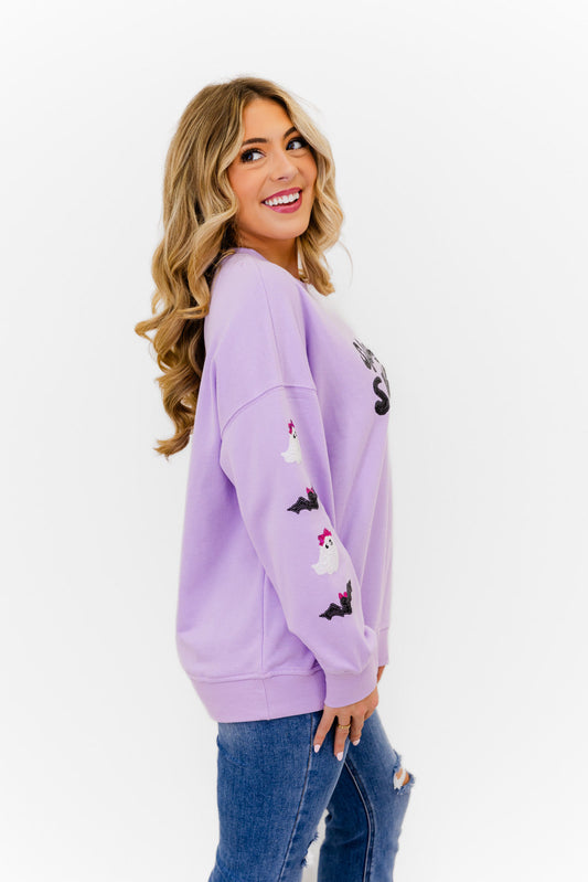 Sparkly & Spooky Sequin Embellished Sweatshirt