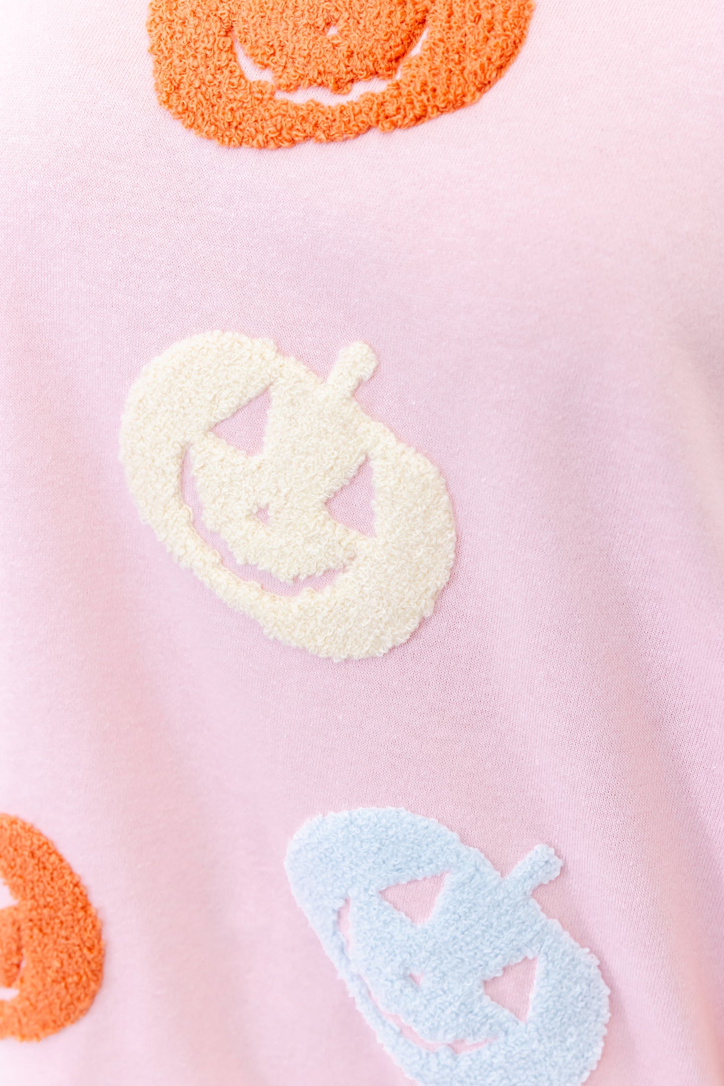 Chenille Pastel Pumpkin Patch Sweatshirt