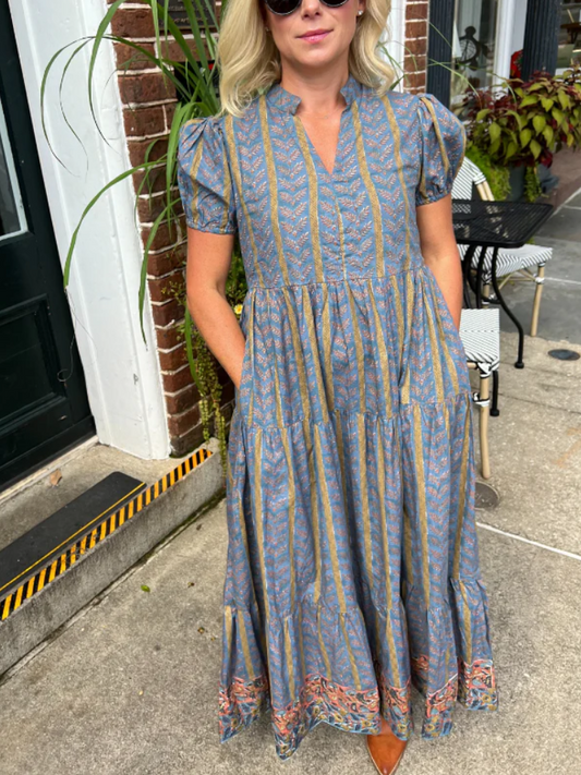 Clover Mini Dress, Vintage Gold