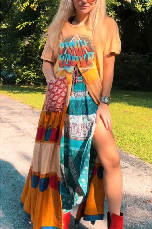 Pink Floyd Double Split Maxi Tee