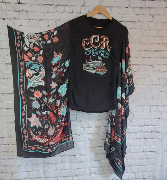 Black CCR Creedence Clearwater Revival Mix & Match Tee (No Patch)