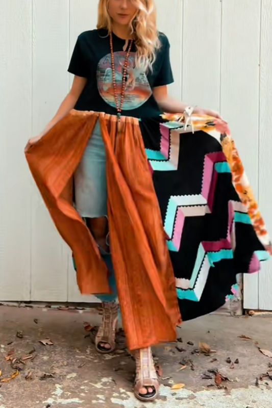 Led Zeppelin Double Split Maxi Tee