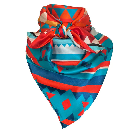 Western Wild Rags(Outrider) Silk Orange Silk Scarf