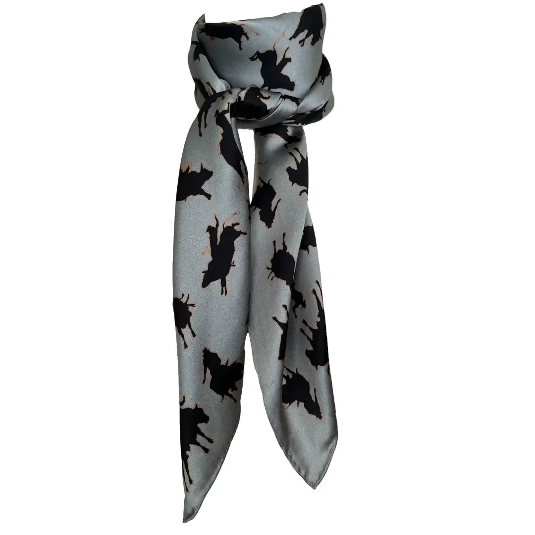Rodeo Bull Rider (Twister) Bull Riding Silk Scarf