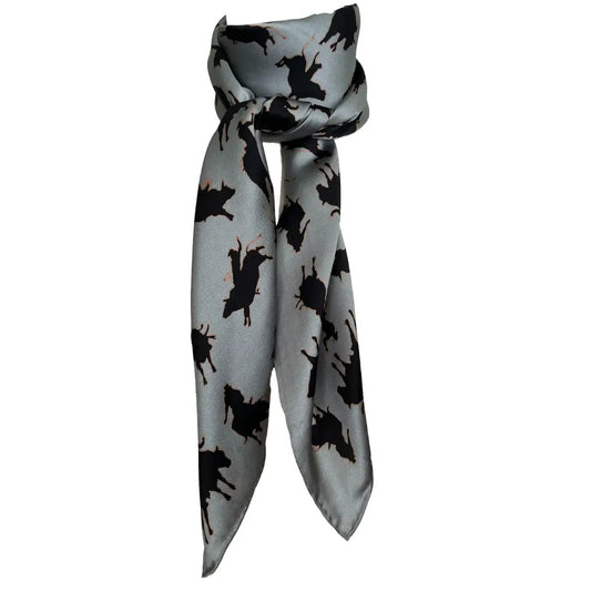 Rodeo Bull Rider (Twister) Bull Riding Silk Scarf