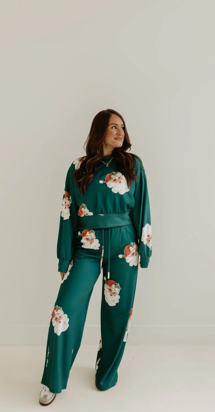 CUTIE SANTA drawstring pants