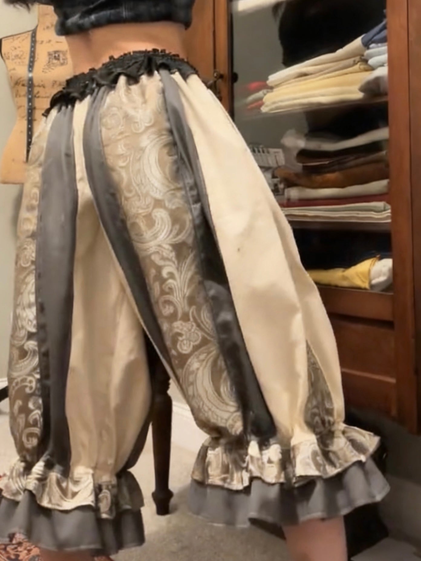 Women's striped trousers