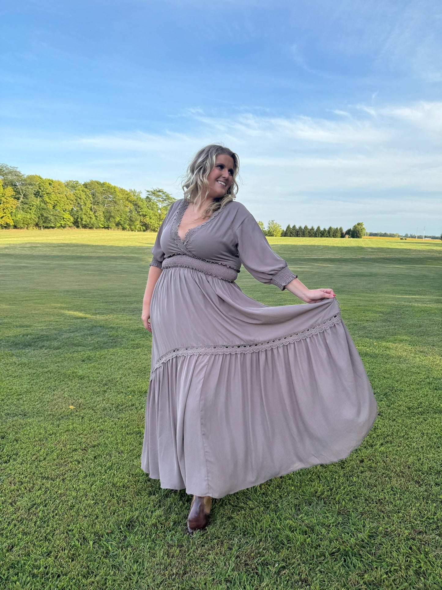 Most Admired Maxi Dress , Taupe