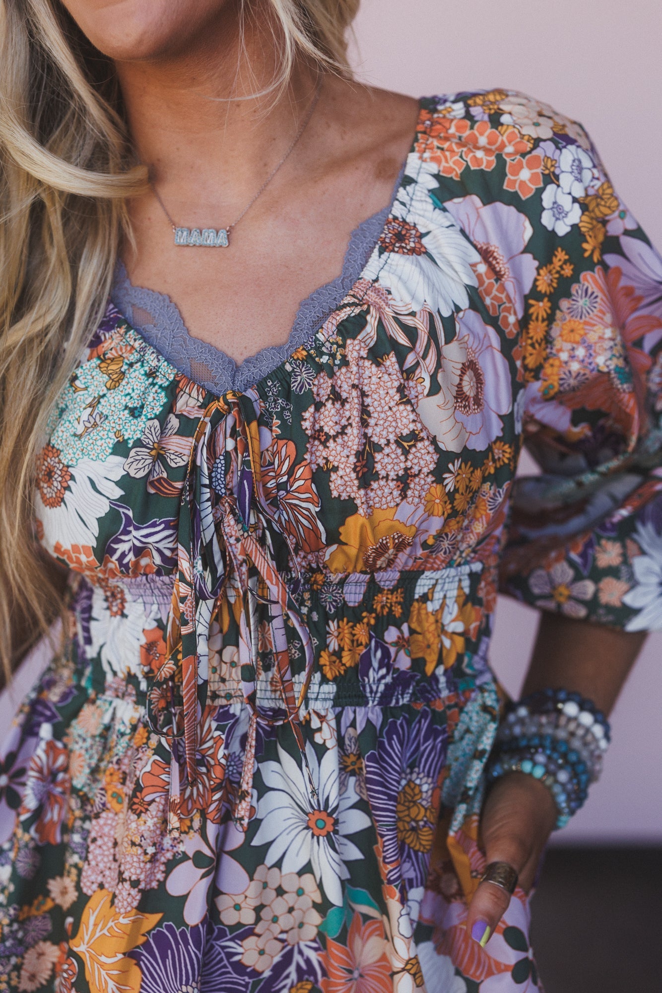 Can It Be Floral Dress - Green