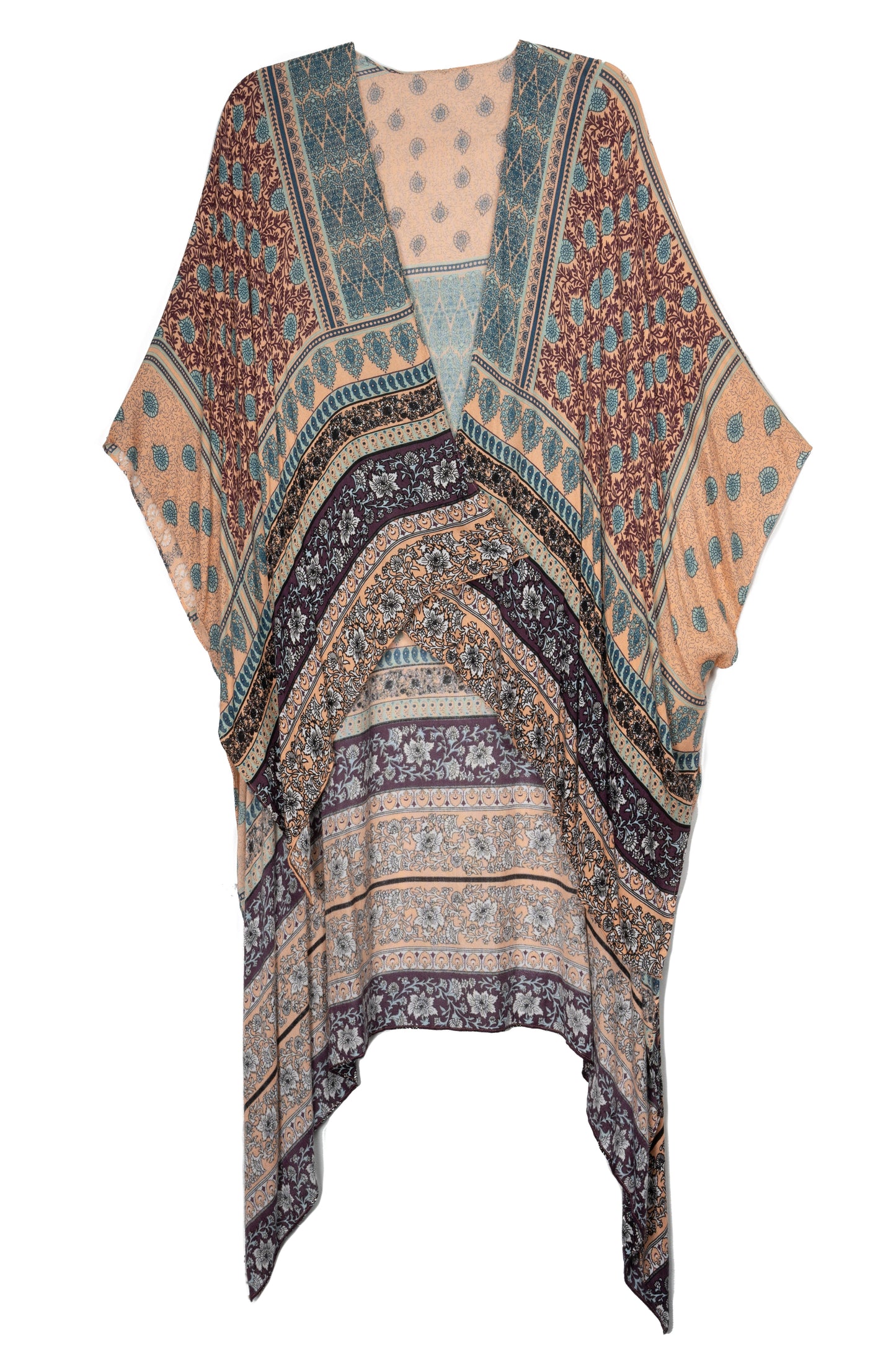 Tropical Block Kimono