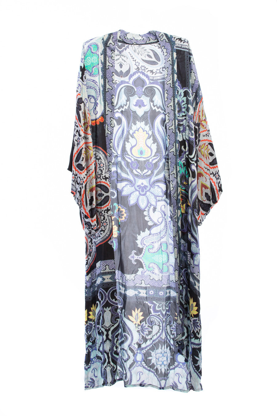 Paisley Mixed Print Kimono Long