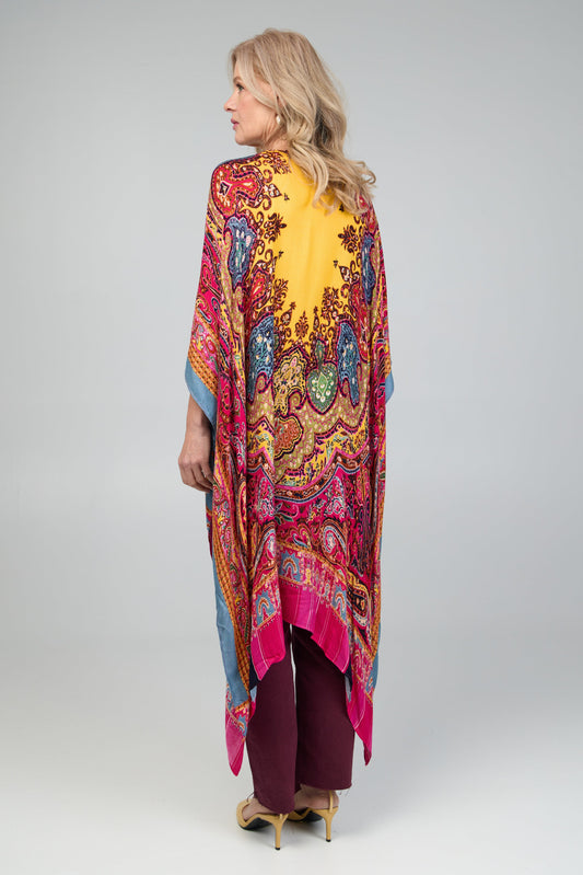 Paisley High Low Kimono