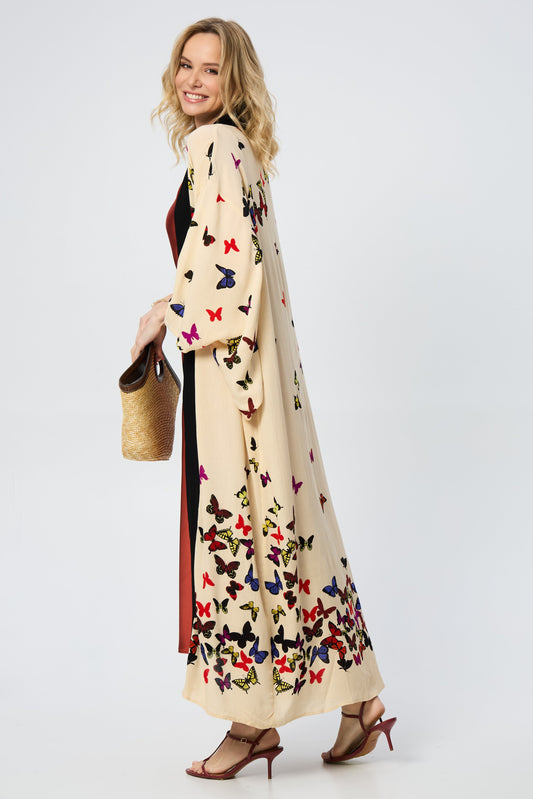 Scattered Butterfly Kimono