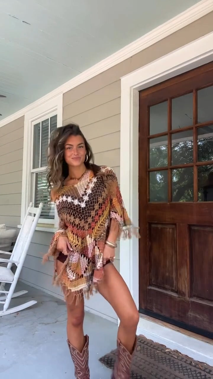 Vintage Crochet Beach Cover-up