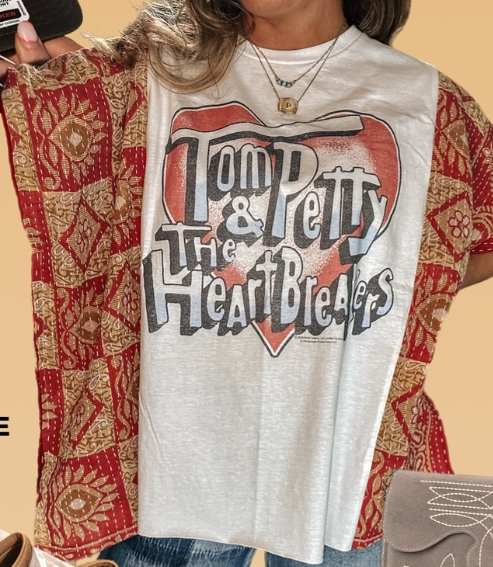Tom Petty Heart AndLogo Mix & Match Tee (No Patch)