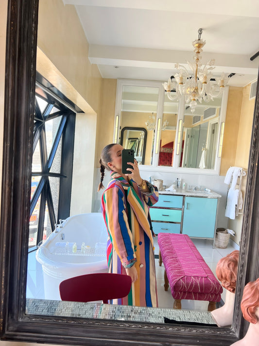 Colorful Striped Coat