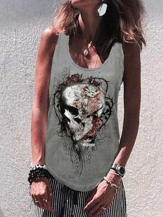 Sleeveless Casual Plain Shirts & Tops