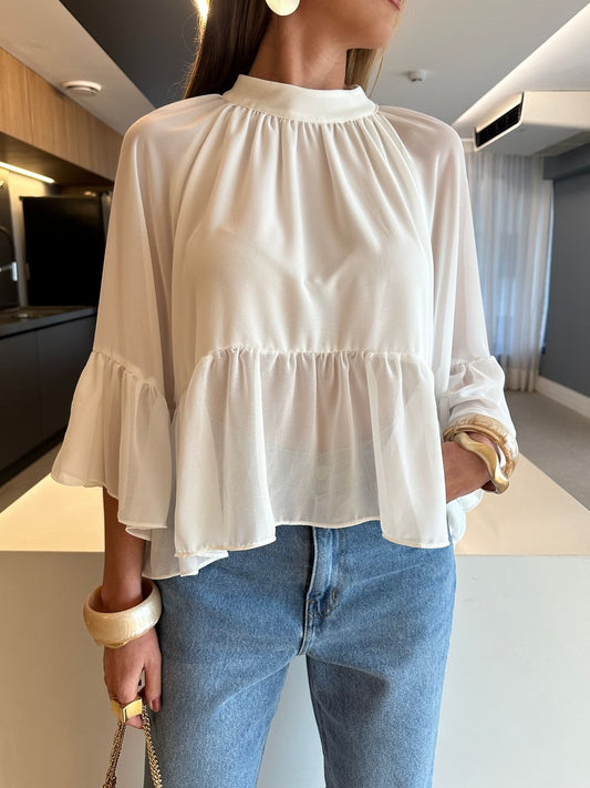 Flow Ruffled Blouse