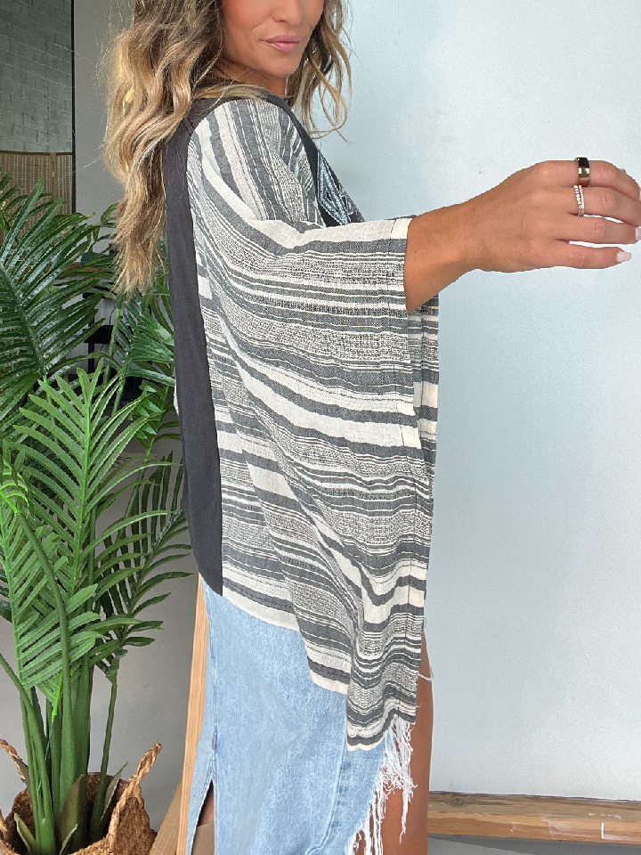 Def Leppard Mix & Match Tee Black Stripe