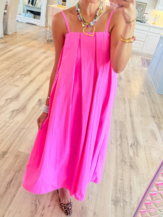 THML Pink Poplin Dress