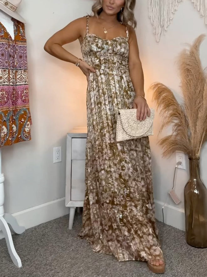 Wedding Season Floral Maxi Dress